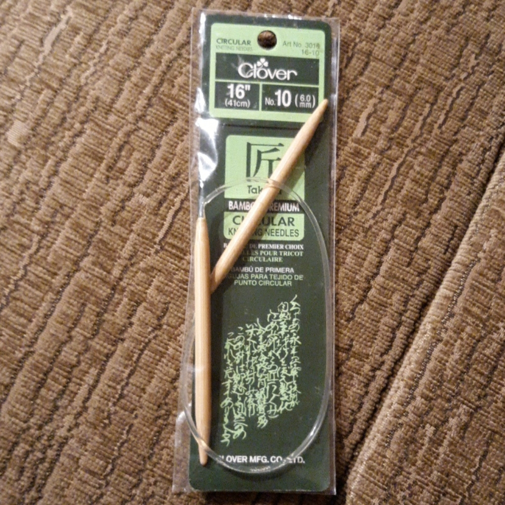 #219. Takumi Bamboo Circular Knitting Needle, 16"